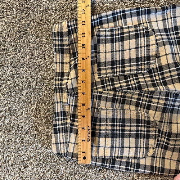 EUC WOMENS JCJQ MEDIUM STRETCH Plaid black nude Women's Jeans FLARES BOUTIQUE - Picture 5 of 8